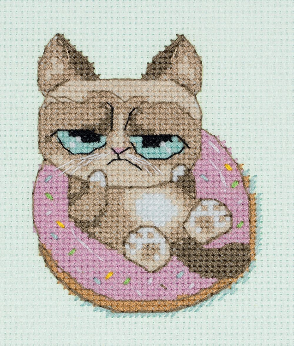 Набор для вышивания Klart 12-054, Не беспокоить, 10х12 см