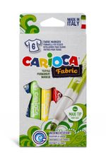 Фломастеры для ткани Fabric Liner 6 цв, 40956, Carioca 40956