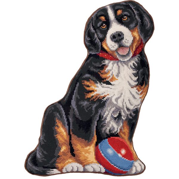 Набор для вышивания нитками Panna, Подушка Мой Щенок, 32х42 см