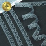 Кружево отделочное в стиле "трикотаж" 12 мм 150-2, цв.06 серый, 9.14м