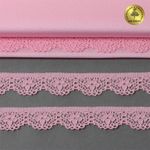 Кружево эластичное (стрейч) 15 мм 8031, цв.F133 нежно-розовый уп.50м, Kruzhevo
