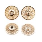Кнопка пришивная металл ⌀27.0 мм, металл, G золото, уп.10 шт
