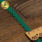 Кружево вязаное (тесьма) 10 мм / 10 метров, 5036.33 цв.33 зеленый, 10 м, Kruzhevo