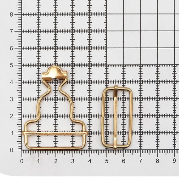 Застежка для комбинезона 31.5 мм, ушко 47х39 мм, 20 шт, золото цв.02