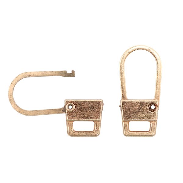 Пуллер-карабин для молнии 9х19 мм металл, цв. золото, 10 шт, (6580-0252)