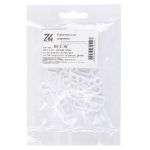 Крючки шторные для карниза пластик с замком 4 мм, 20 шт, белый, Blitz HCL-01