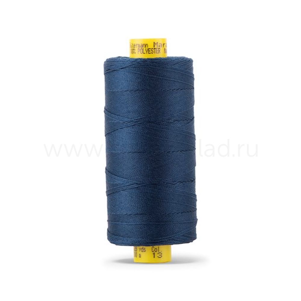 Нить отделочная Gutermann Mara 30/2, 300 м, 702404, 013 синий, 1 шт