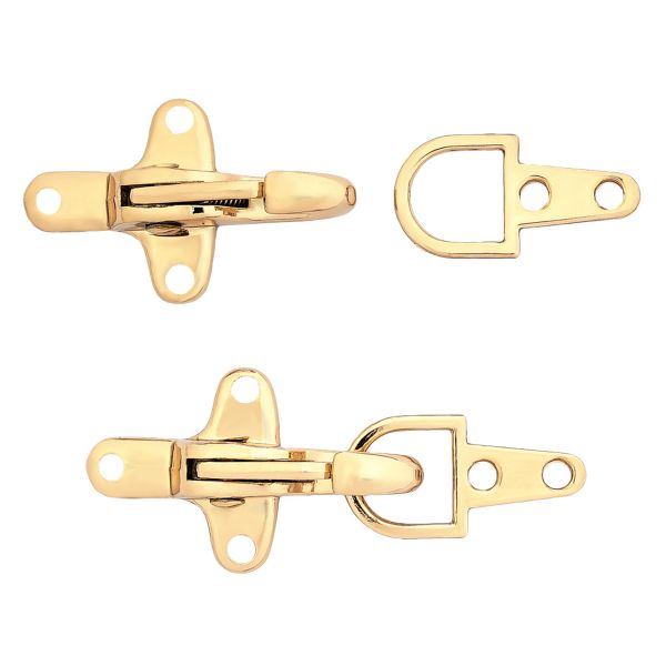 Пряжка-застежка 60х24 мм, металл (Gold Золото), МТ_1875, 6 шт