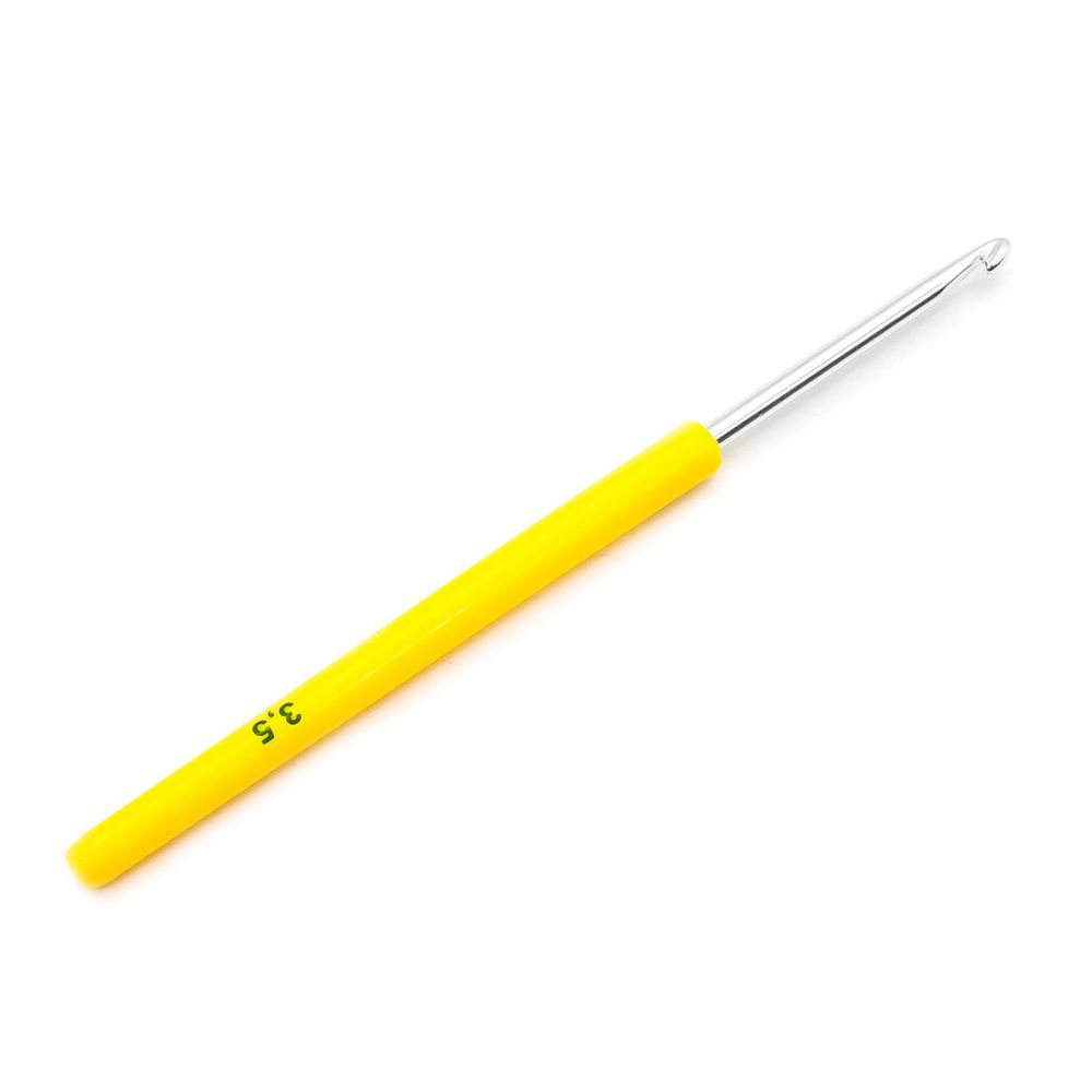 Крючок вязальный с пластиковой ручкой, 3,5 мм, 0332-6000, 10 шт