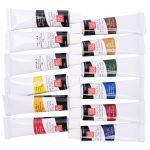 Краска масляная набор 12 цв. 18 мл, Аква-колор IZO-OP-1218