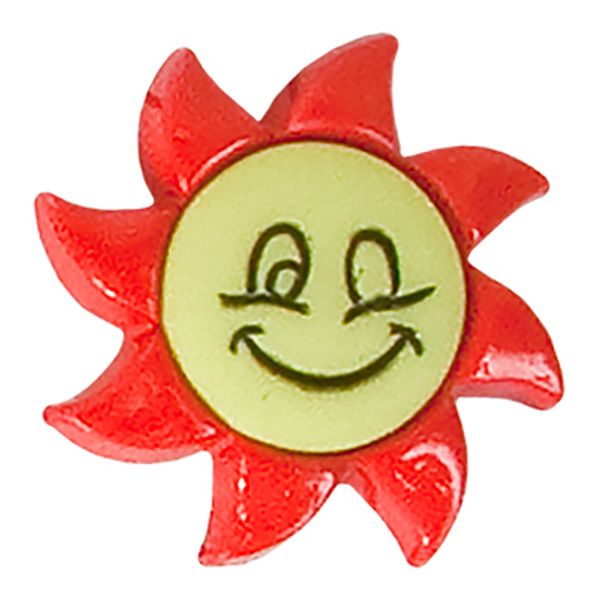 Пуговицы детские 20 мм, 36 шт, №874/024 салатовый/оранжевый, Gamma AY 9902