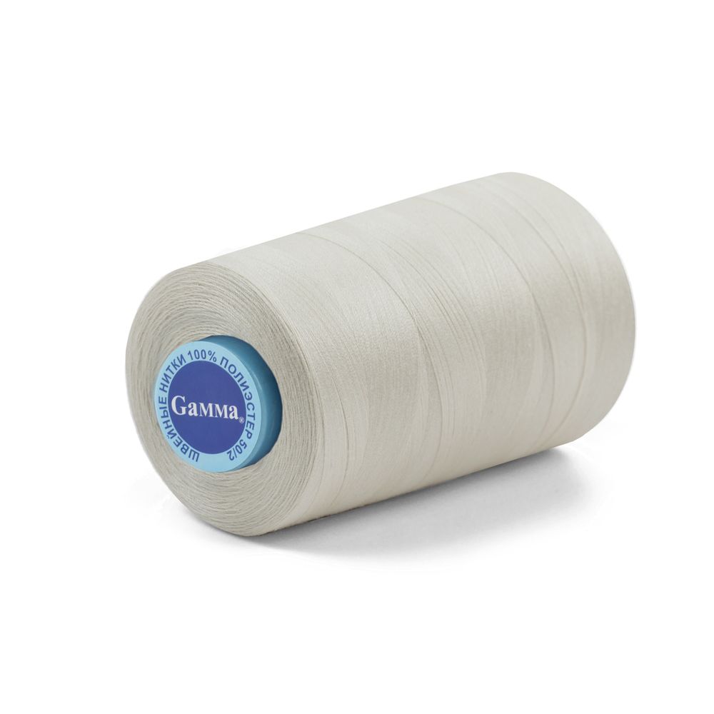 Нитки универсальные Gamma 50/2, 4570 м (5000 ярд) / 1 кат., 127 кремовый