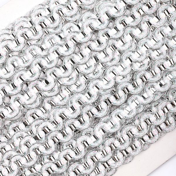 Тесьма отделочная 10 мм / 13.71 метров, TBY 917 цв.серебро