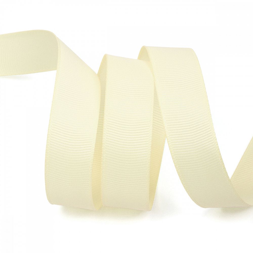 Лента репсовая (в рубчик) 20.0 мм / 22.8±1 метра, 815 кремовый, Magic4Hobby