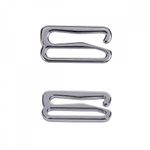 Крючки для бюстгальтера металл 15.0 мм, 915 цв.никель, уп.100 шт