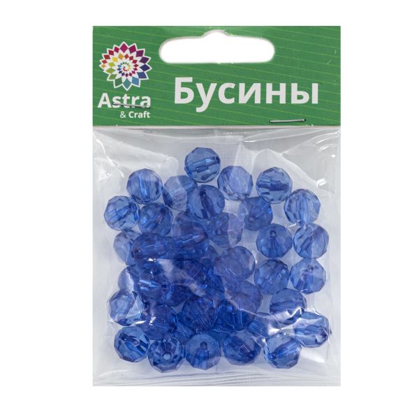 Бусины акрил ⌀10 мм, 25 г, Astra&Craft, 30