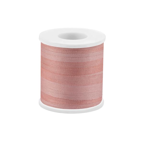 Лента (тесьма) шелковая 4.0 мм / 45.5±0.5 метров, M004 бл.розовый/гр.розовый, Gamma SRM-4