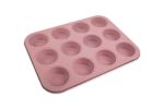 Форма металлическая для кексов, маффинов, капкейков 35х26.5 см, розовый, S-Chief FPC-0044