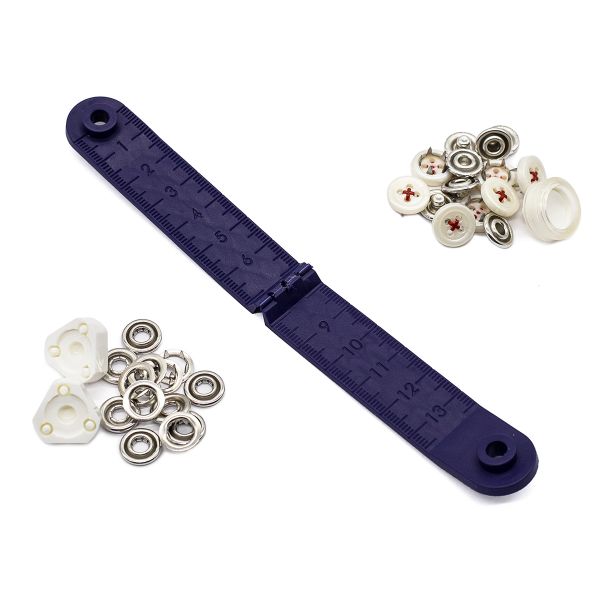 Кнопка рубашечная (джерси) имитация стежка 12.0 мм, красный Prym 390612