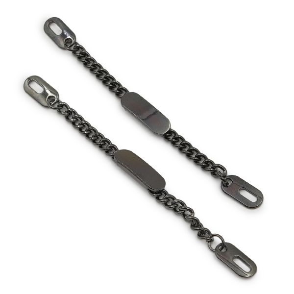 Вешалка-цепочка для одежды 102х8 мм, металл, чер.никель, 10 шт, ГНУ360