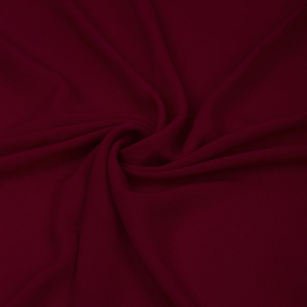 Штапель 110 г/м² 145 см / 2 метра, Vi-30-16, 16 бордовый