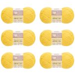 Пряжа Люблю вязать Фитнес 200 / уп.6 мот. по 50 г, 200 м, 344 желтый