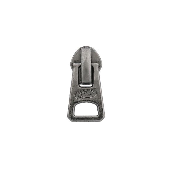 Слайдер (замок) для молнии спираль Т7 (7 мм), автомат, (черный никель), N-50690, 20 шт