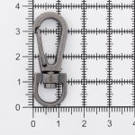 Карабин металл 10.0 мм (13х37 мм), цв.чер.никель, 20 шт