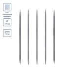Спицы чулочные металл ⌀3.5 мм, 15 см, 5 шт, Gamma MK5-15