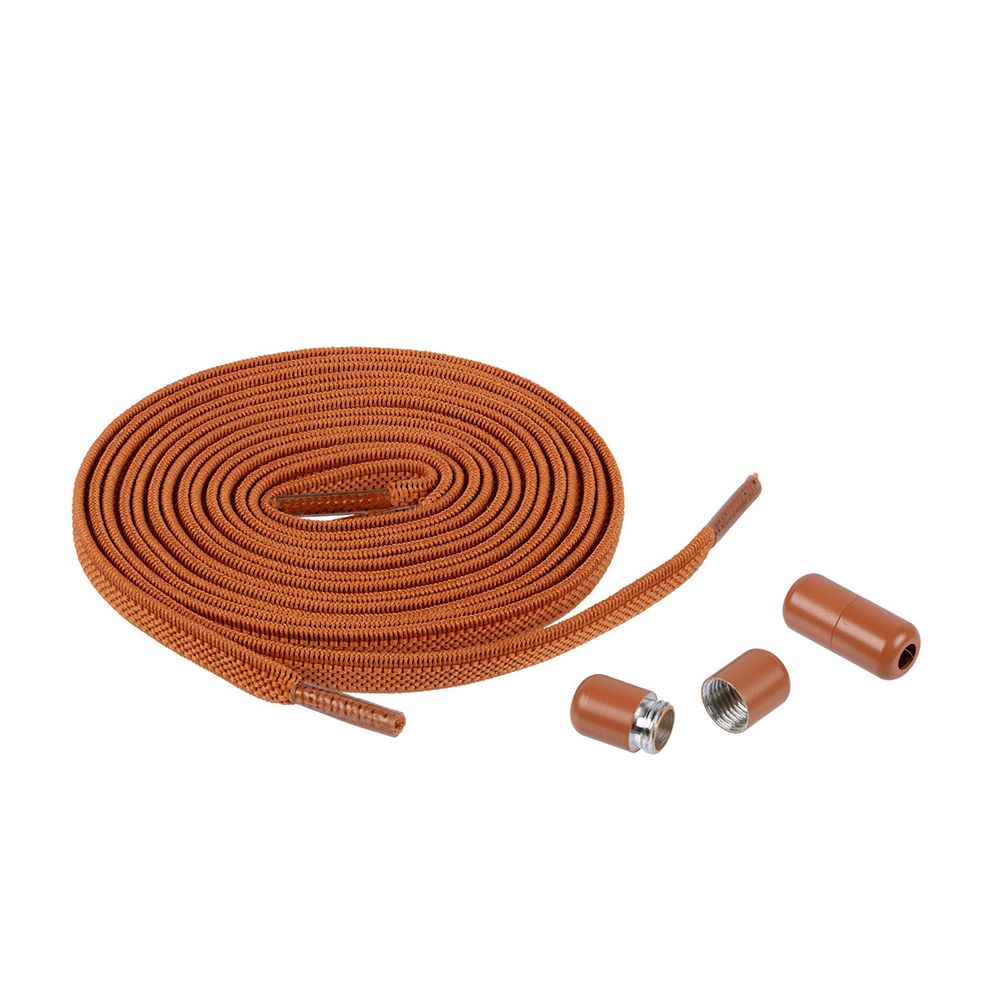 Шнурки эластичные с застежкой 6 мм, №8 Коричневый, Gamma GBG-06