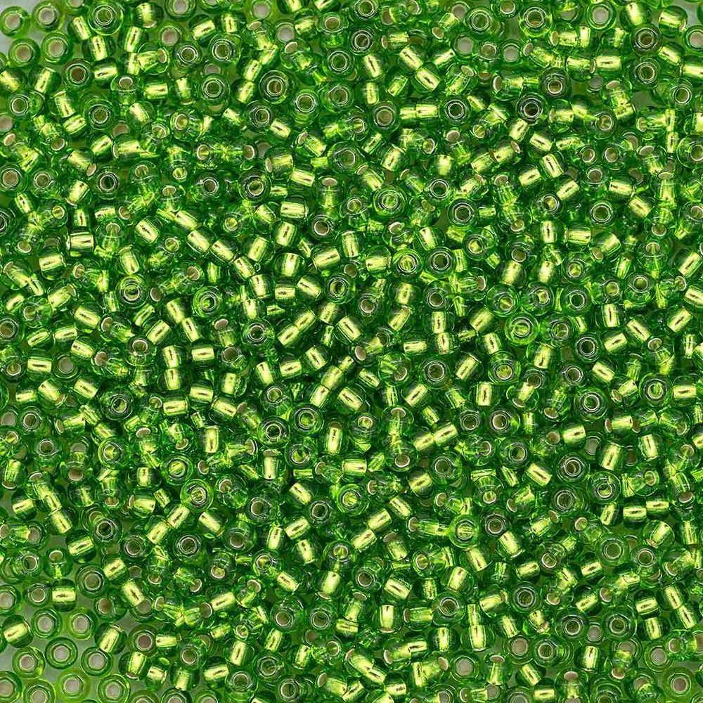 Бисер Preciosa прозрачный, серебряный центр 10/0 (2.3 мм), 100 г (5х20 г), цв. 57430