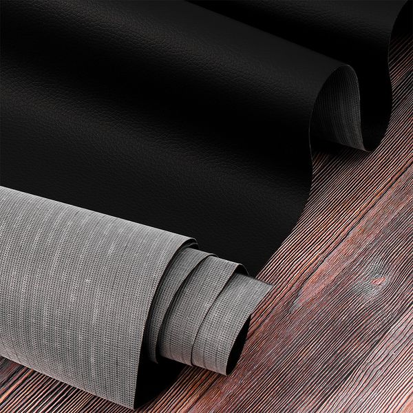 Экокожа 450 г/м² 140 см / 2 метра, KN.07 цв.черный