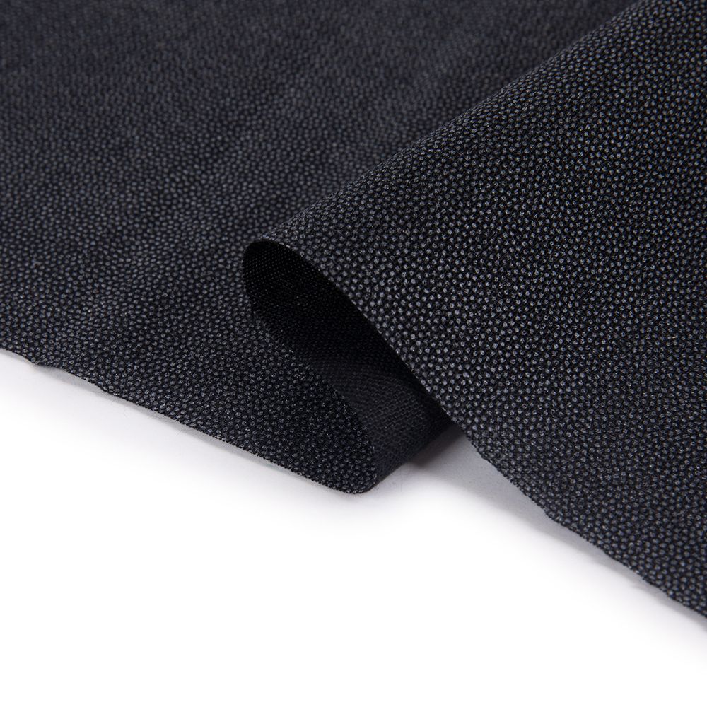 Дублерин клеевой точечный 130 г/м², 112 см / рул. 50 метров, черный, G-353t Gamma