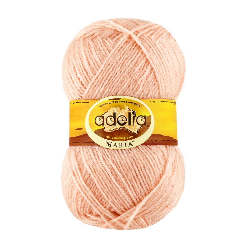 Пряжа Adelia Maria / уп.10 мот. по 50г, 227м, 06 персиковый