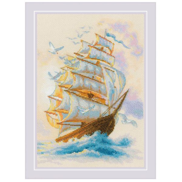 Набор для вышивания нитками Риолис, Ветер странствий 21х30 см