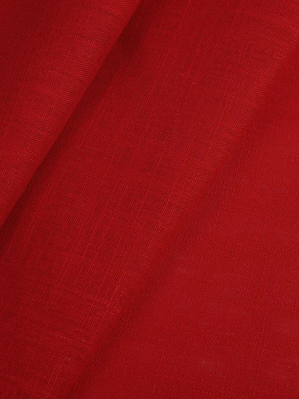 Льняная ткань 190 г/м², 140 см / 2 метра, TBY.Li.1002.06, 06 красный