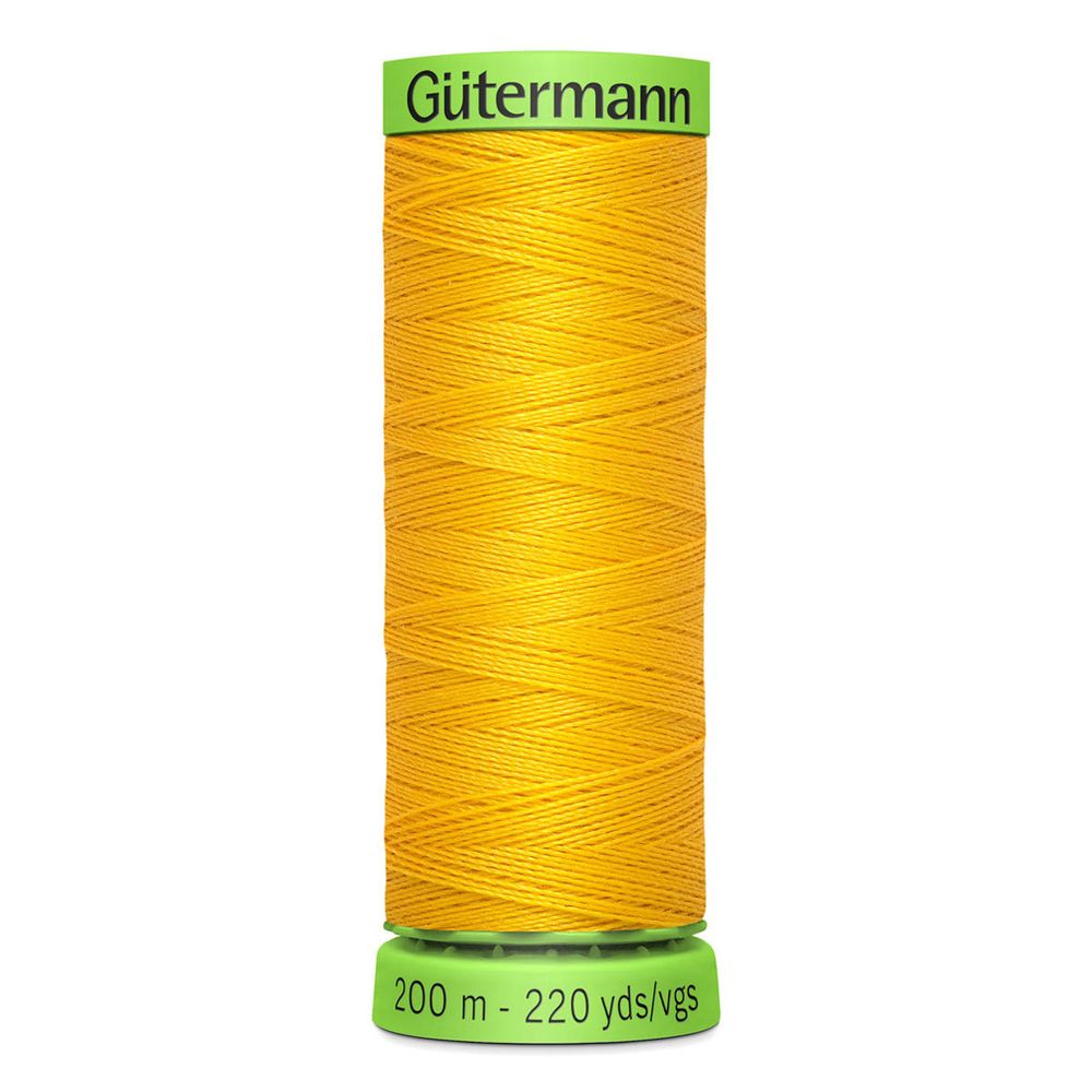 Нитки для тонких тканей Gutermann Extra Fine 150, 200м, 106 т.желтый, 5 катушек