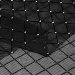 Сетка бельевая эластичная 85 г/м², шир.150 см / 25 метров, с флоком TBY.SZ030218 цв.черный /SZ030218.01/