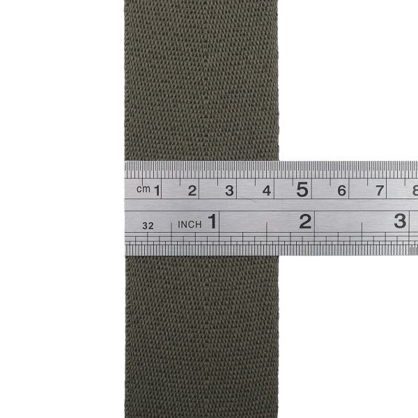 Тесьма (лента) киперная 40 мм / 50 метров, 13 г/м, 100% полиэфир, 24 олива