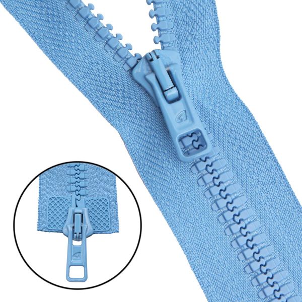 Молния трактор Arta Т6 (6 мм) 2 зам., разъем., 100 см, цв. 039 голубой, уп.5 шт