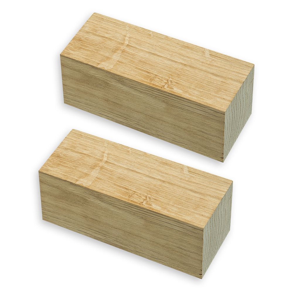 Заготовка из дерева Брусок дуб 13х5х3 см, 2 шт, Mr.Carving, ПЛМ-03