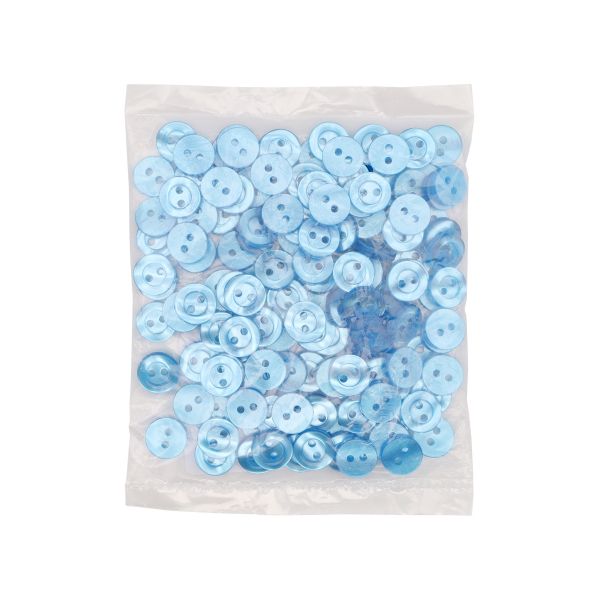 Пуговицы 2 прокола 18L, 11 мм, (col. 14 (голубой)), CB-M-10, 144 шт
