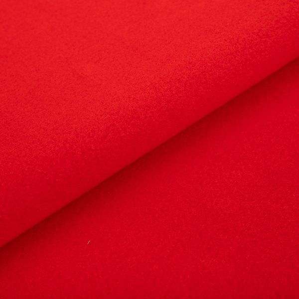 Флис 2-сторонний 160 см / 10 метров, красный/red, Gamma FG-005