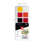 Краска акварель без кисти 12 цв, Аква-колор IZO-W12
