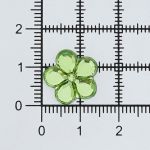 Кабошон декор подарков Цветы 14 мм, 15 шт, зеленый, Dress it up