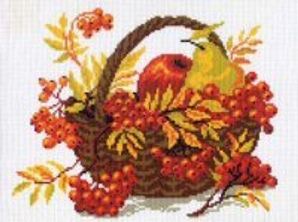 Набор для вышивания нитками Матренин Посад, 28х37 Дары осени