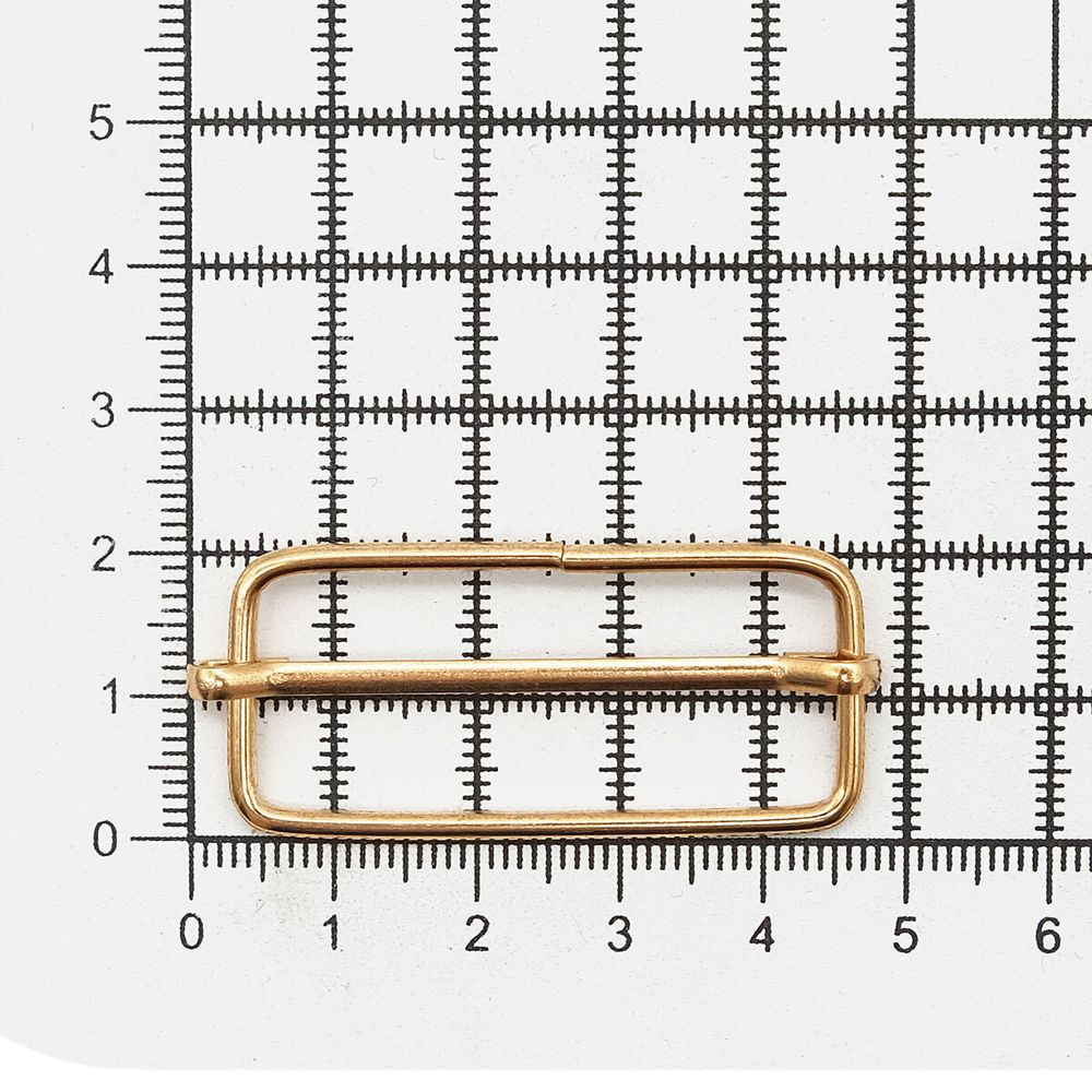 Рамка регулировочная 40 мм ушко (19х45 мм), золото цв.02, 100 шт