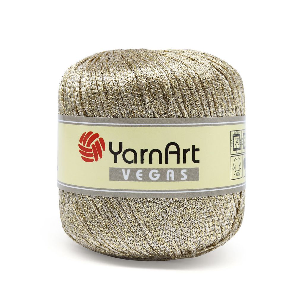 Пряжа YarnArt (ЯрнАрт) Vegas / уп.4 мот. по 50 г, 150м, 42 золото /TOS/