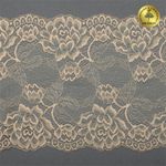 Кружево бельевое эластичное 180 мм / 25 м, цв.S180 бежевый, Kruzhevo
