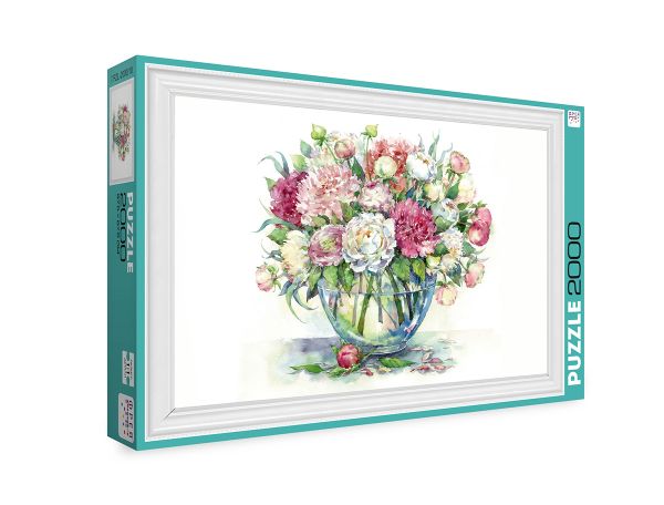 Пазл 2000 элементов, Букет с пионами, Фрея PZL-2000/10